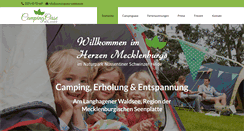 Desktop Screenshot of campingoase-waldsee.de